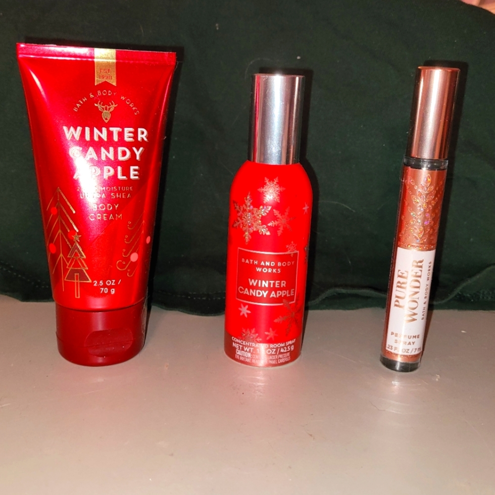 3 Bath and body works products